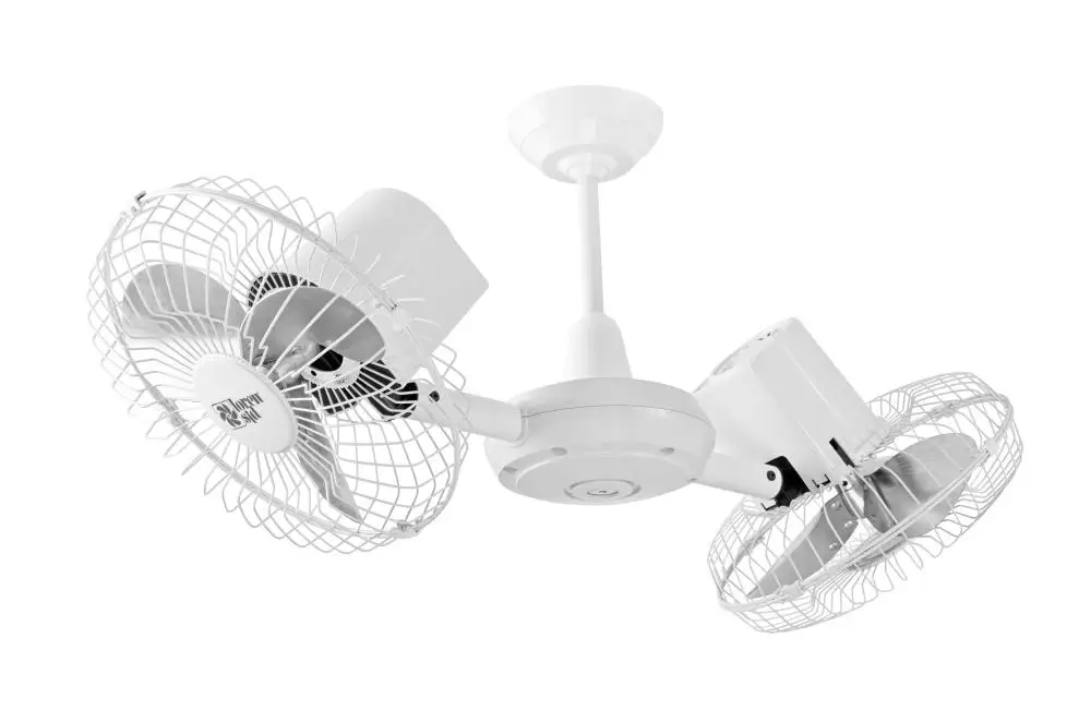 127V LorenSid White Gemini Ceiling Fan