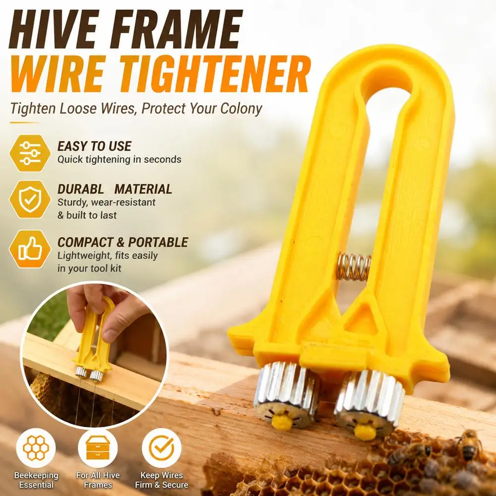 Bee Frame Wire Cable Tightener Tensioner Crimper Beehive Tool Hive Frames Accessoires Nest Box Strakke Garendrad Bijentekengeree
