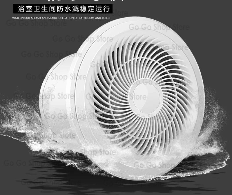 

DC two-way exhaust fan Ventilation fan Exhaust fan Bathroom Kitchen Household toilet