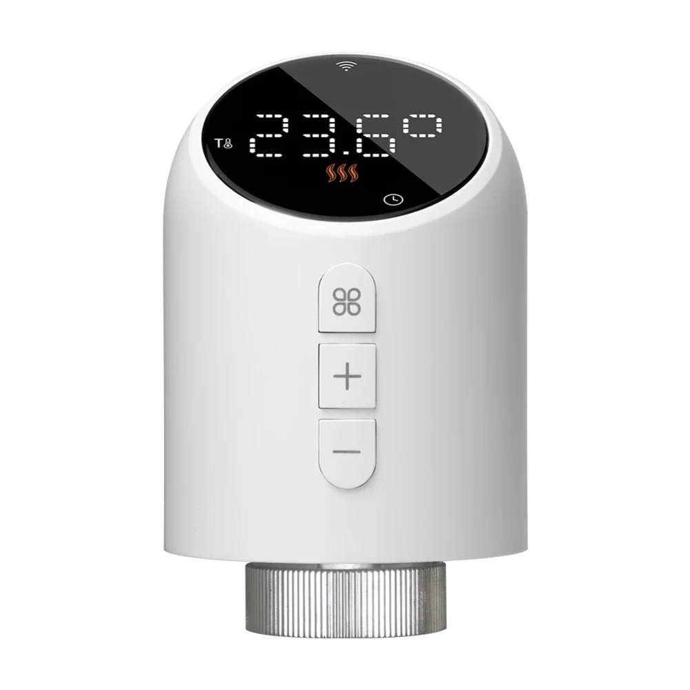 For Tuya WiFi Thermostatic Radiator Valve Controller with Compatibility Remote for smartphone Control and Safety Features