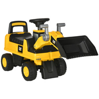 Homcom Ride-On Tractor with Caterpillar License 78X29.5X54 cm Yellow