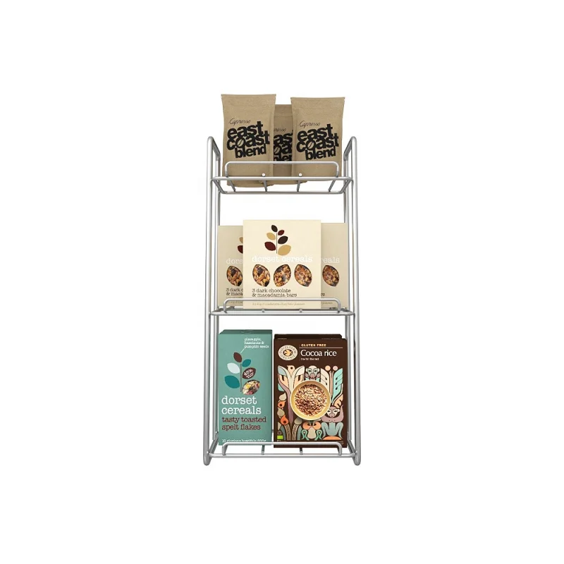 Custom. iron factory retail grocery store metal layer frame wire sweet shop snack food display rack