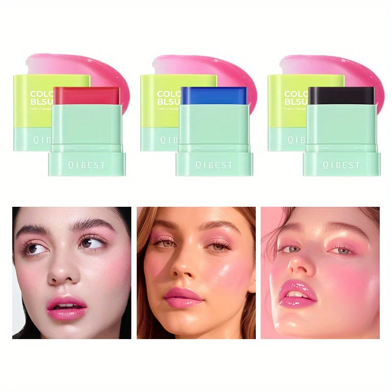 ルージュブラッシュクリームメイクアップアイシャドウナチュラルヌード保湿リップ＆チーク両用バイタリティブラッシュスティック