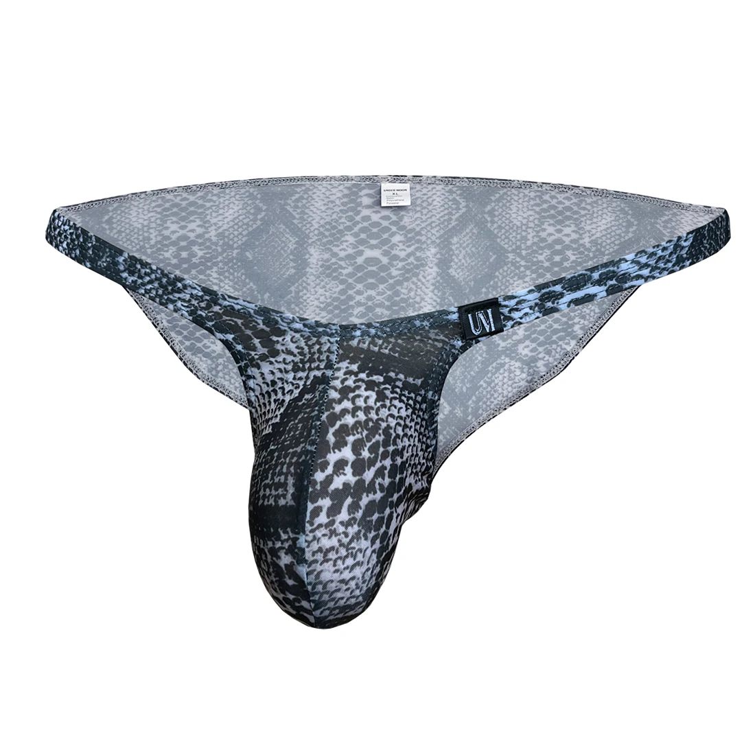 Men\'s briefs polyester printting sexy briefs  thin ice silk leopard underwear for man 3015