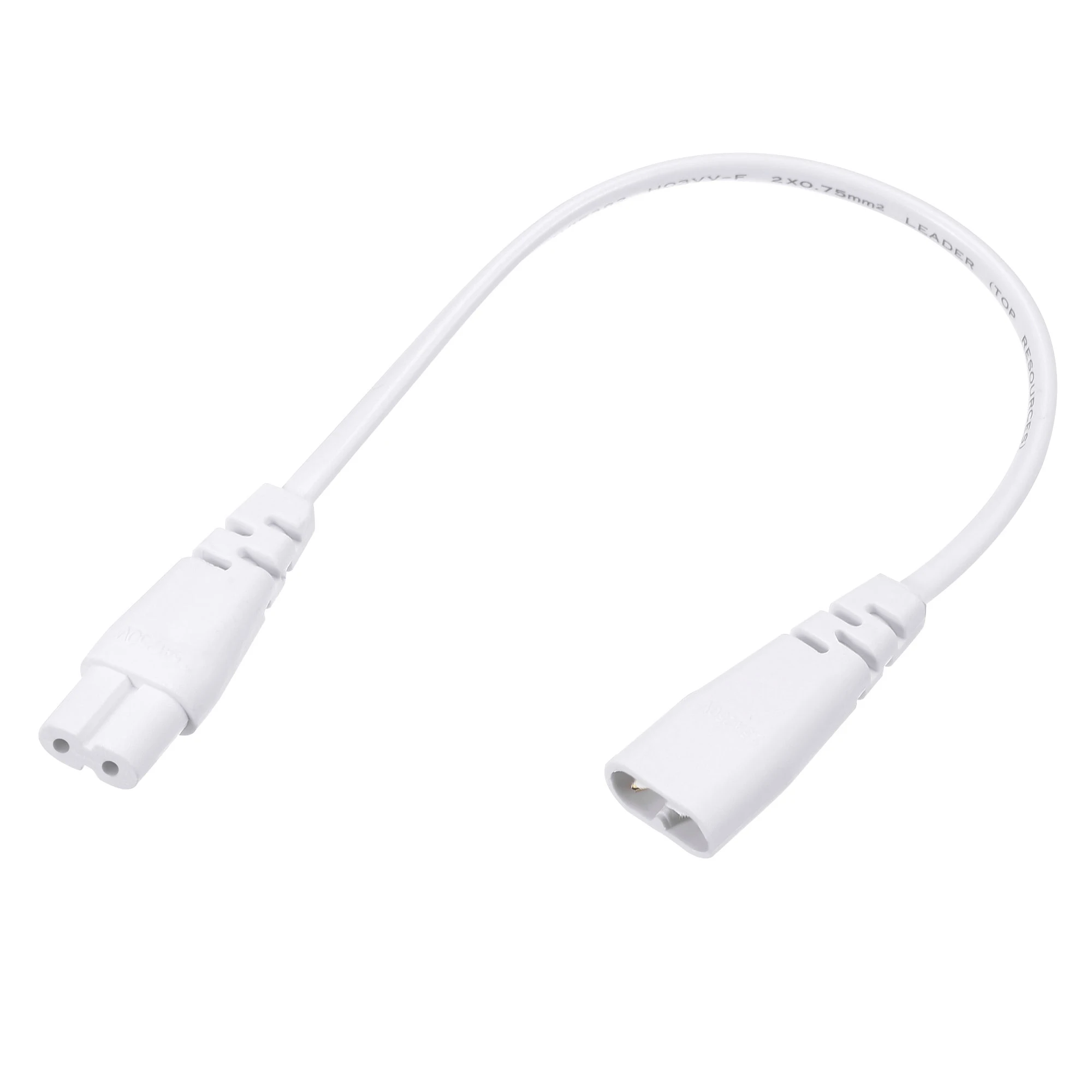 T5 LED Tube Connector Cable 2Pin 30cm/50cm Male to Female Extension Cord for Integrated Light Tube Fluorescent Lamp Replaceme