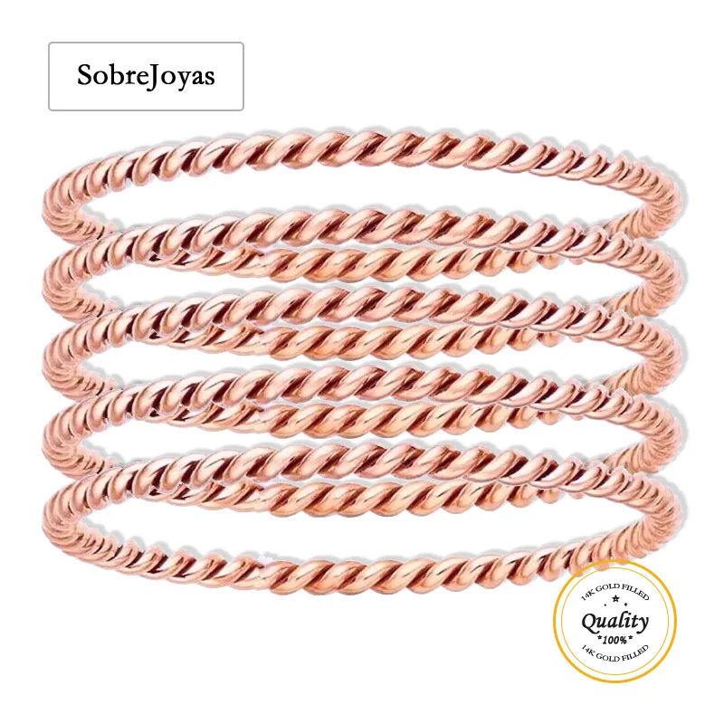 14K Rose Gold Fille…
