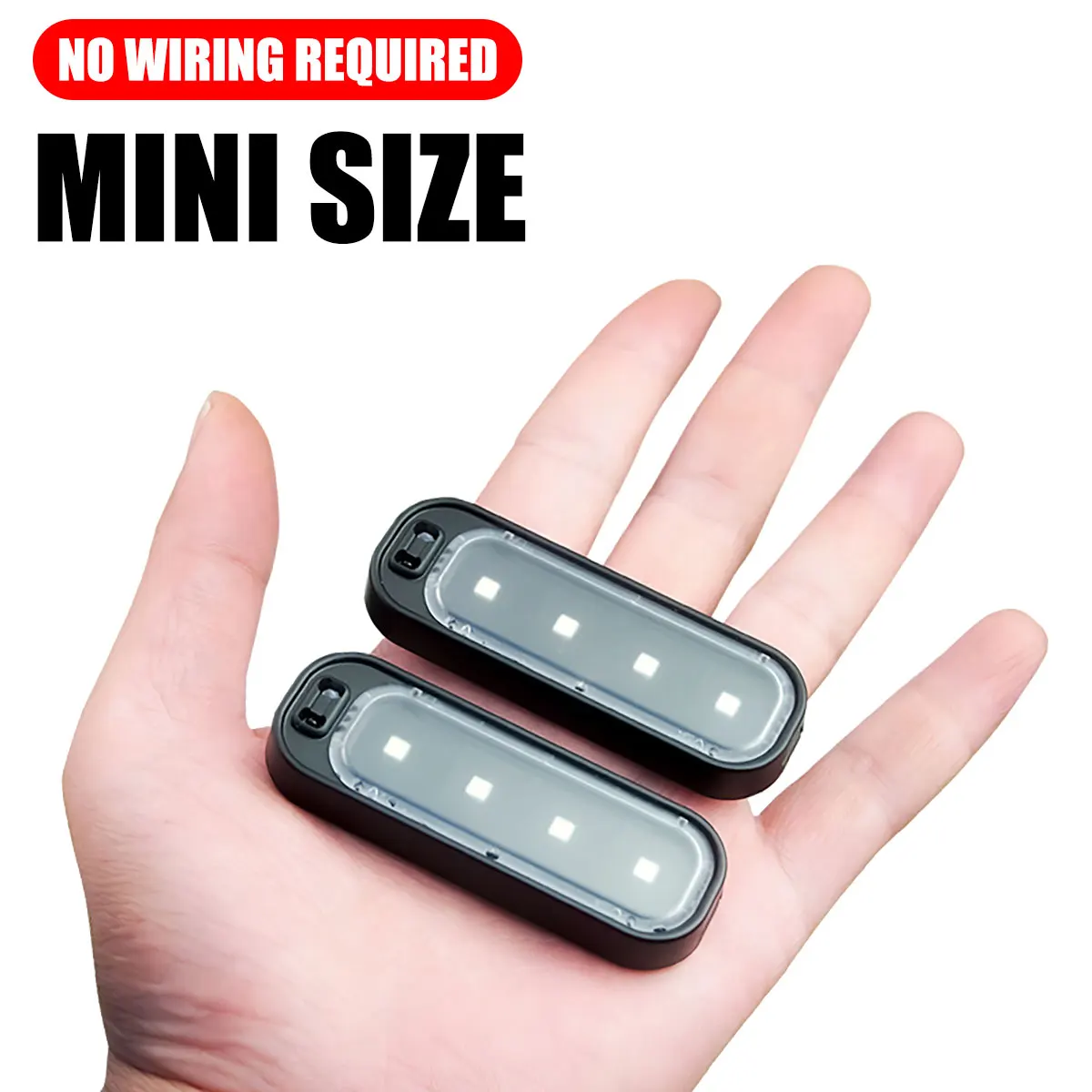 

1Pc LED Car Door Light Interior Wireless USB Charging Atmosphere Light Open Door Safe Welcome Anti-collision Signal Lamps