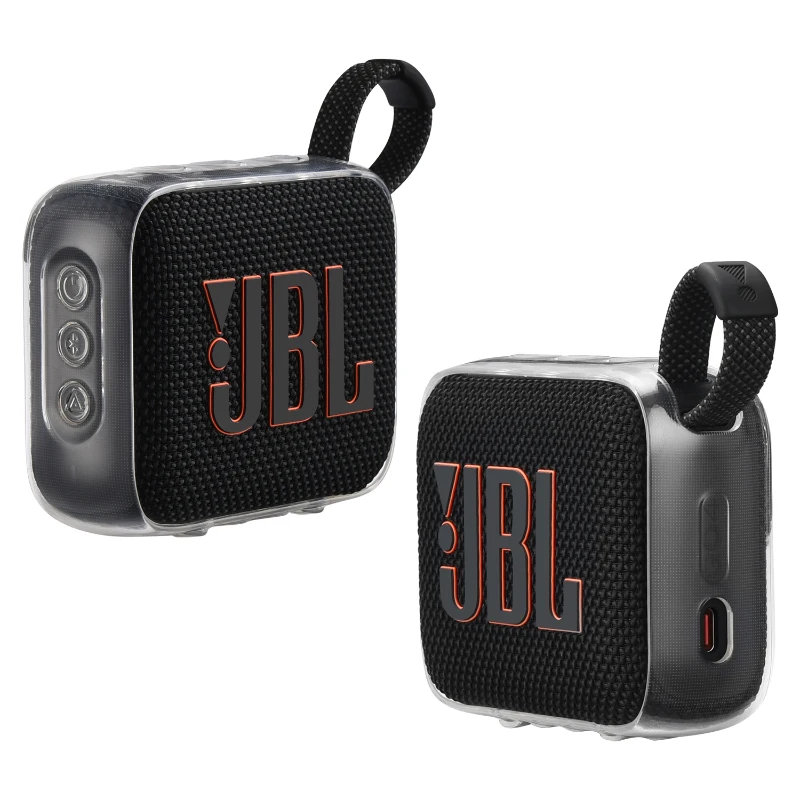 ZOPRORE Travel Outdoor Protective TPU Stand Up Carrying Case for JBL GO 4 Portable Bluetooth Waterproof Speaker