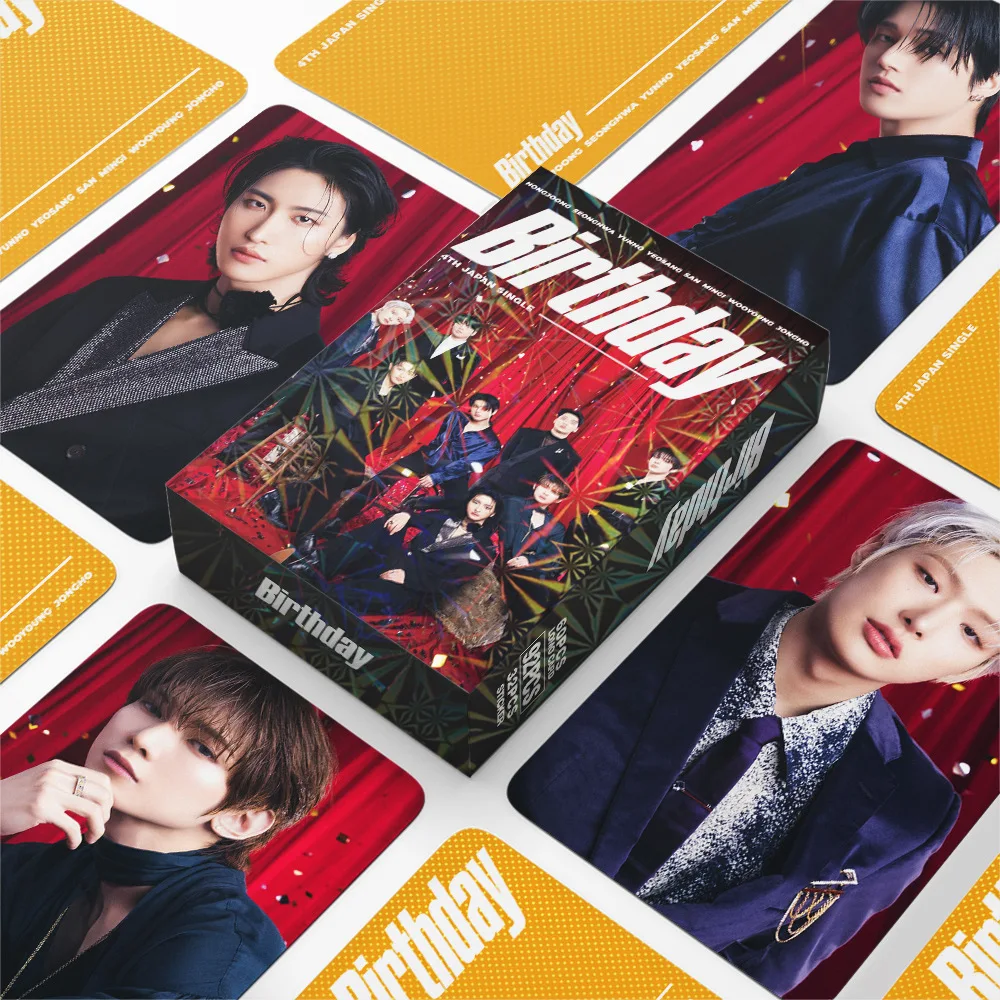 55/92PCS Set Boy Group Album Photocards Stickers Mini Cards LOMO BIRTHDAY PART4 HWANG Fan Support Collection Cards Birthday Gift