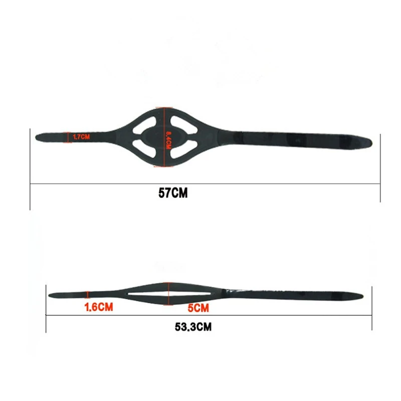 Rubber Diving Snorkeling Swimming Mask Strap Universal Harness High Stretch Non Hair Care Straps Replacement Accessories