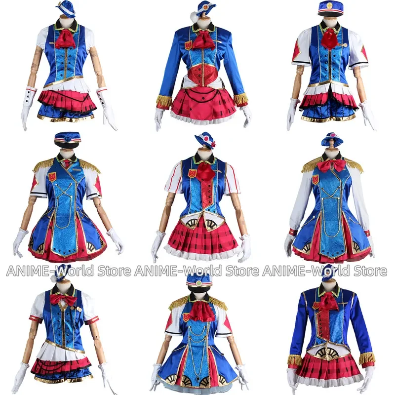 

Anime Lovelive! Sunshine! Aqours Happy Party Train Kanan Riko Ruby All Members Uniform Cosplay Costume Halloween Outfit