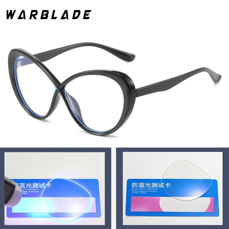 2025 Color Stitching Anti-Blue Light Fashion Oversized TR90 Women Round Glasses Frames Spring Hinge Computer Optical Eyeglasses