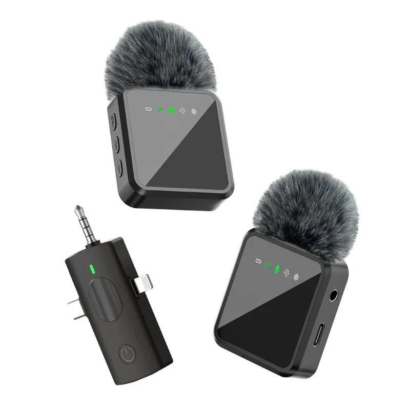 

F11-2 wireless collar microphone, intelligent noise reduction reverb three-in-one interface