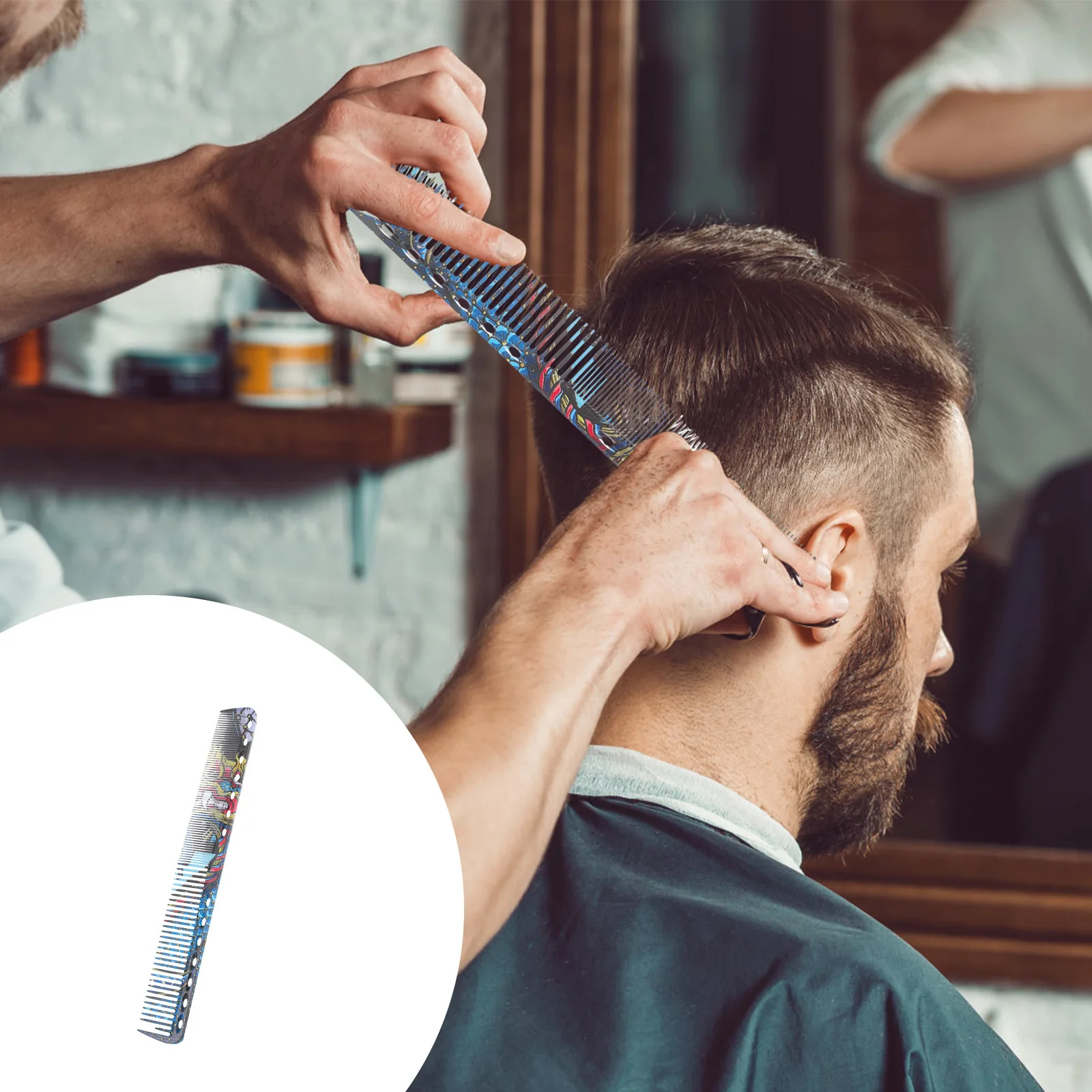 

1Pcs Hairstyling Comb Multipurpose for Wet Or Dry Hair Styling Comfortable Scalp Protection Ideal Barber Tool