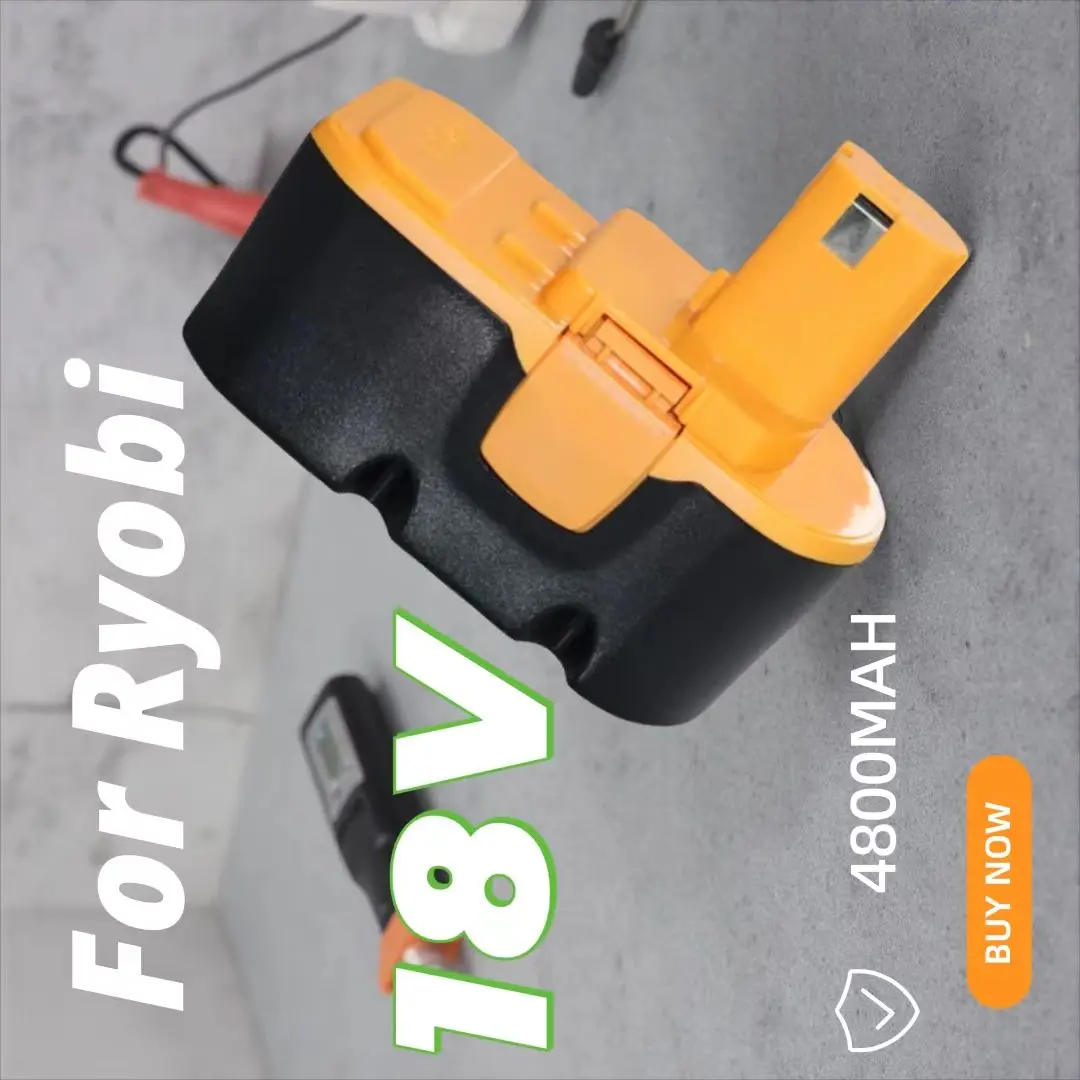 

Аккумулятор Ni-MH для RYOBI 18V 4800mAh 130224028 130255004 ABP1801 ABP1803 BPP-1813 BPP-1815 BPP-1817/2 BPP-1817M BPP-1820 P100 P210