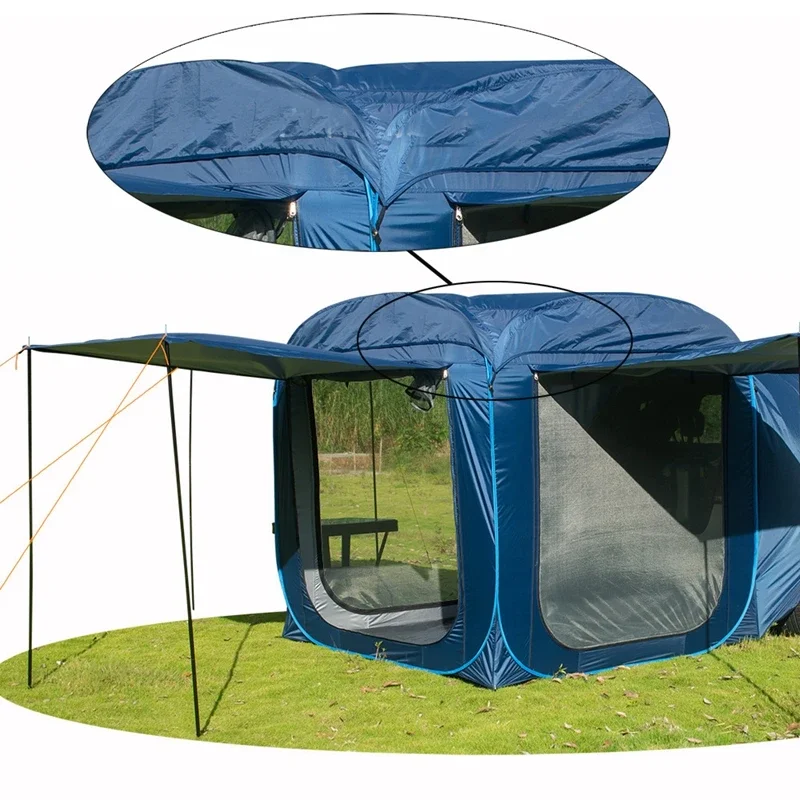 Waterproof Sunshade for Outdoor Camping, Hiking, Self-driving, Tourist Trunk Lodge, Pop Up, Quick Open Car Rear Tent