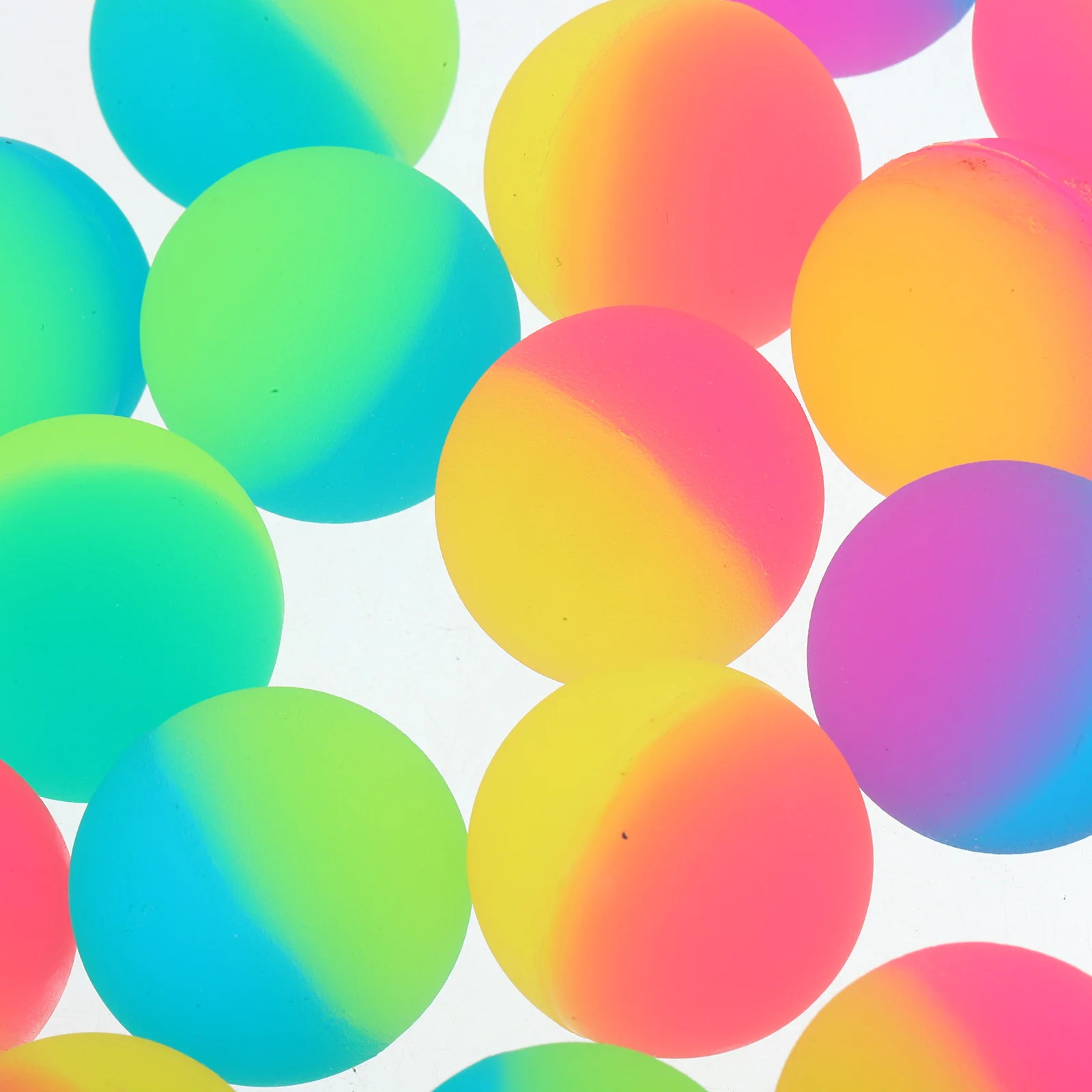 30-delig mat stuiterbal speelgoed stuiterende ballen decompressie speelgoed tweekleurig draagbaar stuiter plastic