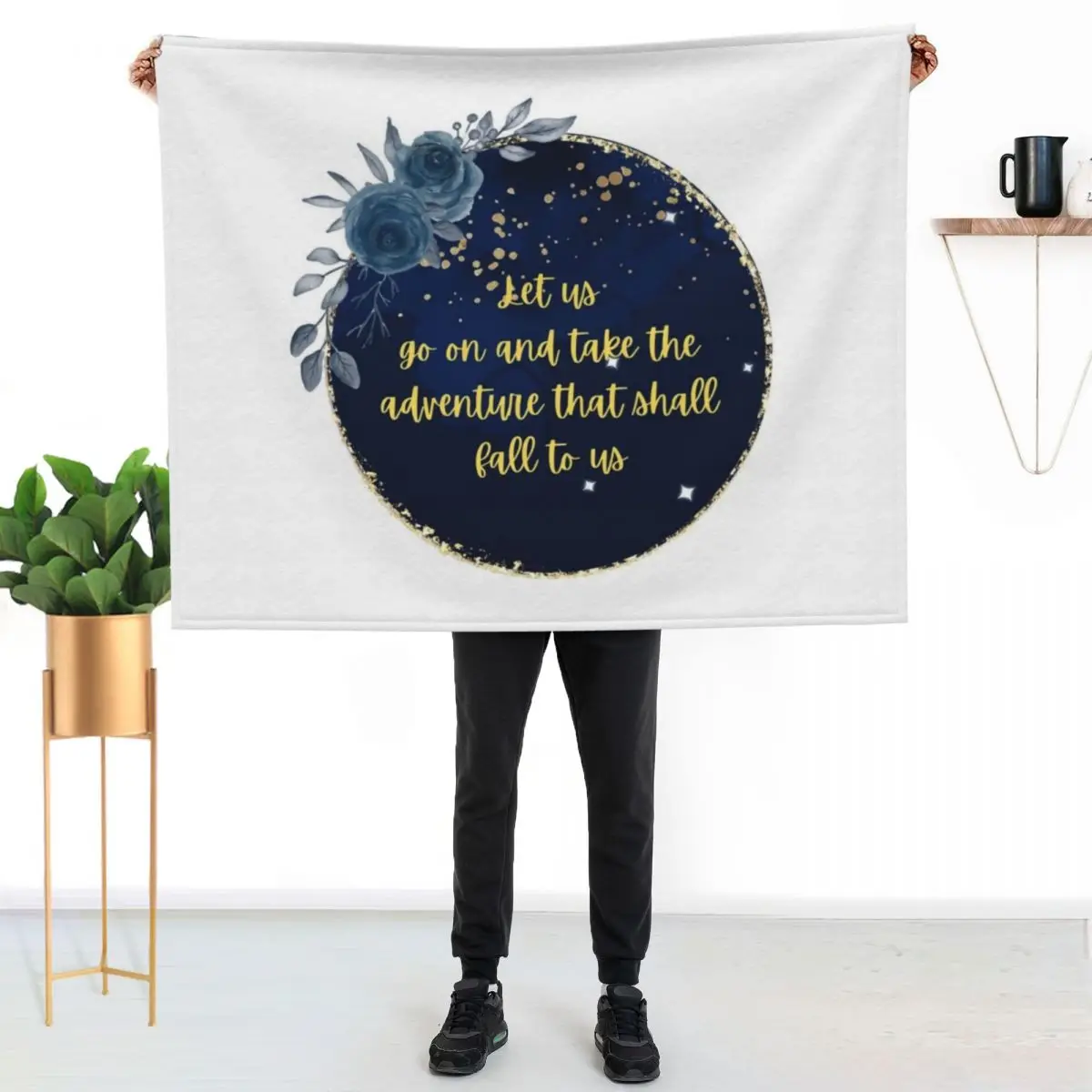 Let us go on and take the adventure that shall fall to us -Narnia Throw Blanket