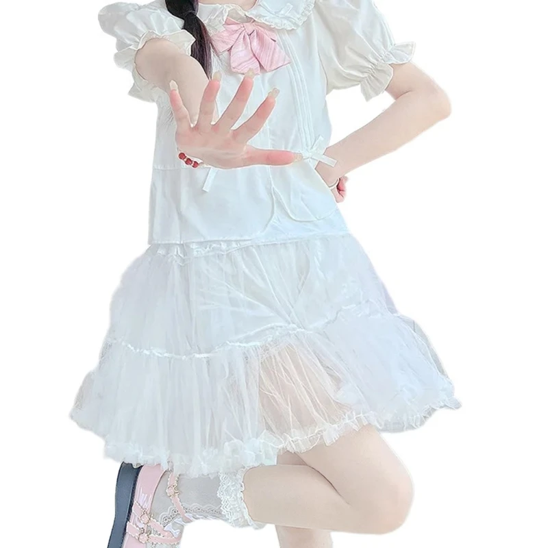 Elastic Waist Petticoat Soft Tulle Underskirt Ruffle A Line Skirt Under Dresses Dropshipping