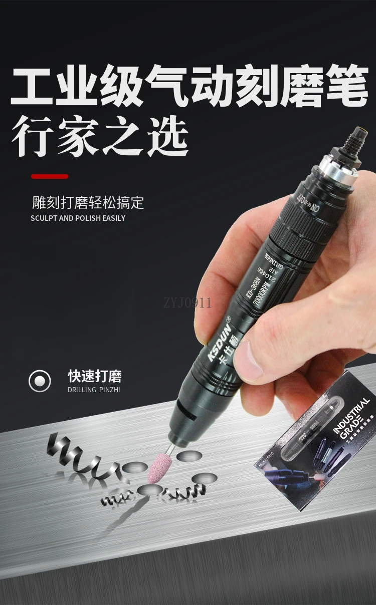 Smerigliatrice pneumatica per penna per molatura ad aria Lucidatrice pneumatica Smerigliatrice per incisione Strumento per penna per molatura pneumatica