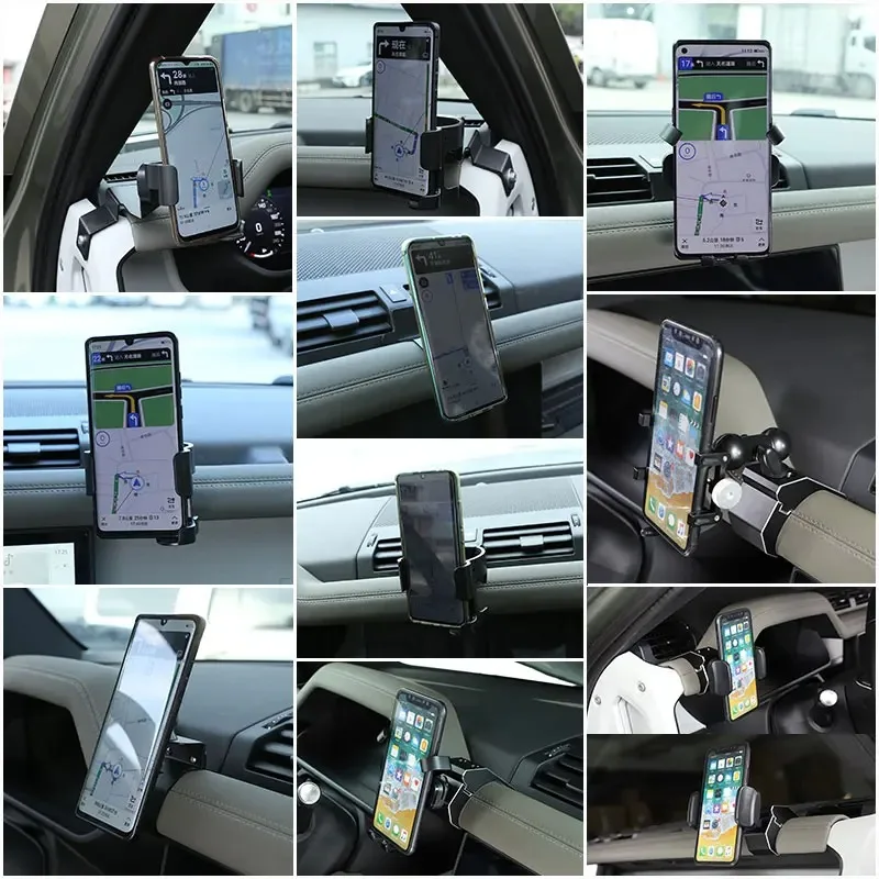 

For Land Rover Defender 90 110 130 20-25 Car Mobile Phone Holder Multifunction Holder navigation bracket Interior Accessories