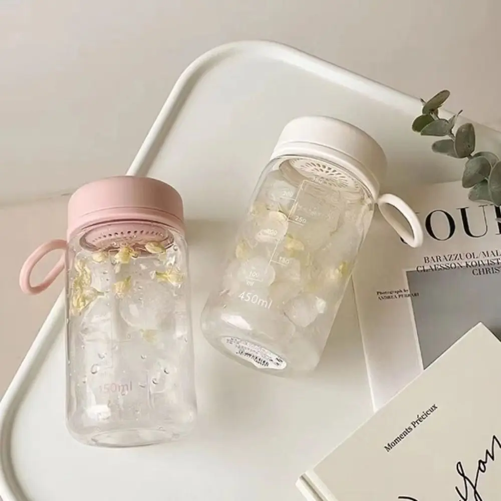 High Quality Plastic Student Water Cup Clear Leakproof Sports Water Bottle With Time Marker Water Cup Outdoor Sports