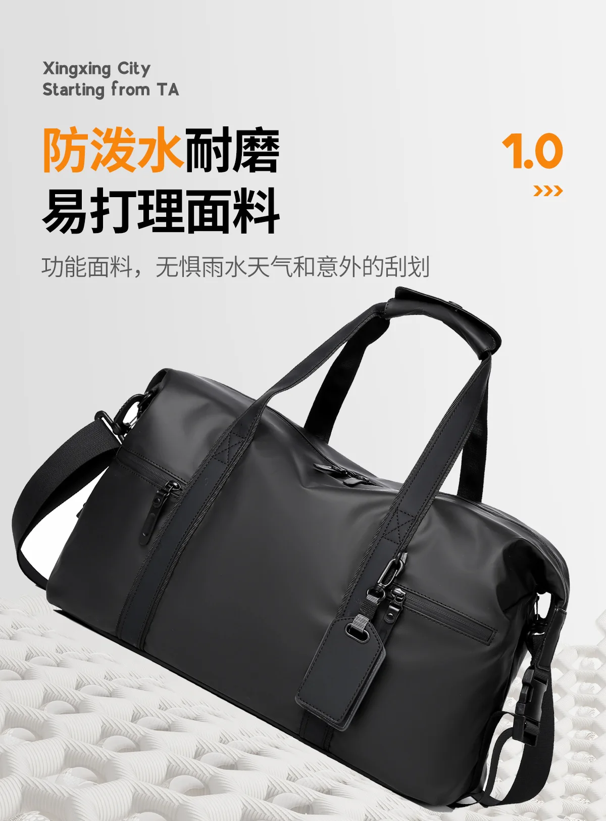 Lässige Herren-Reisetaschen Multifunktionale Umhängetaschen Herren-Reisetaschen Große Kapazität Wasserdichte Gepäck-Schultertaschen – Detail 6