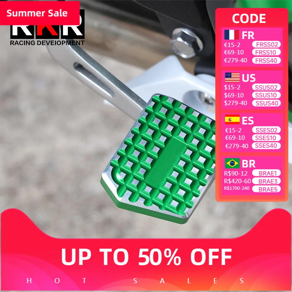 

CNC Motorcycle Brake Pedal Rear Foot Brake Lever Pad Enlarge Extender Footrests Accessories for KAWASAKI NINJA400 Ninja 400 Z400
