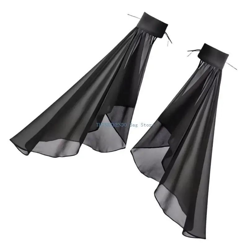 غطاء ذراع 340D بأكمام طويلة لفستان الزفاف وأكمام زخرفية وأكمام أسقف