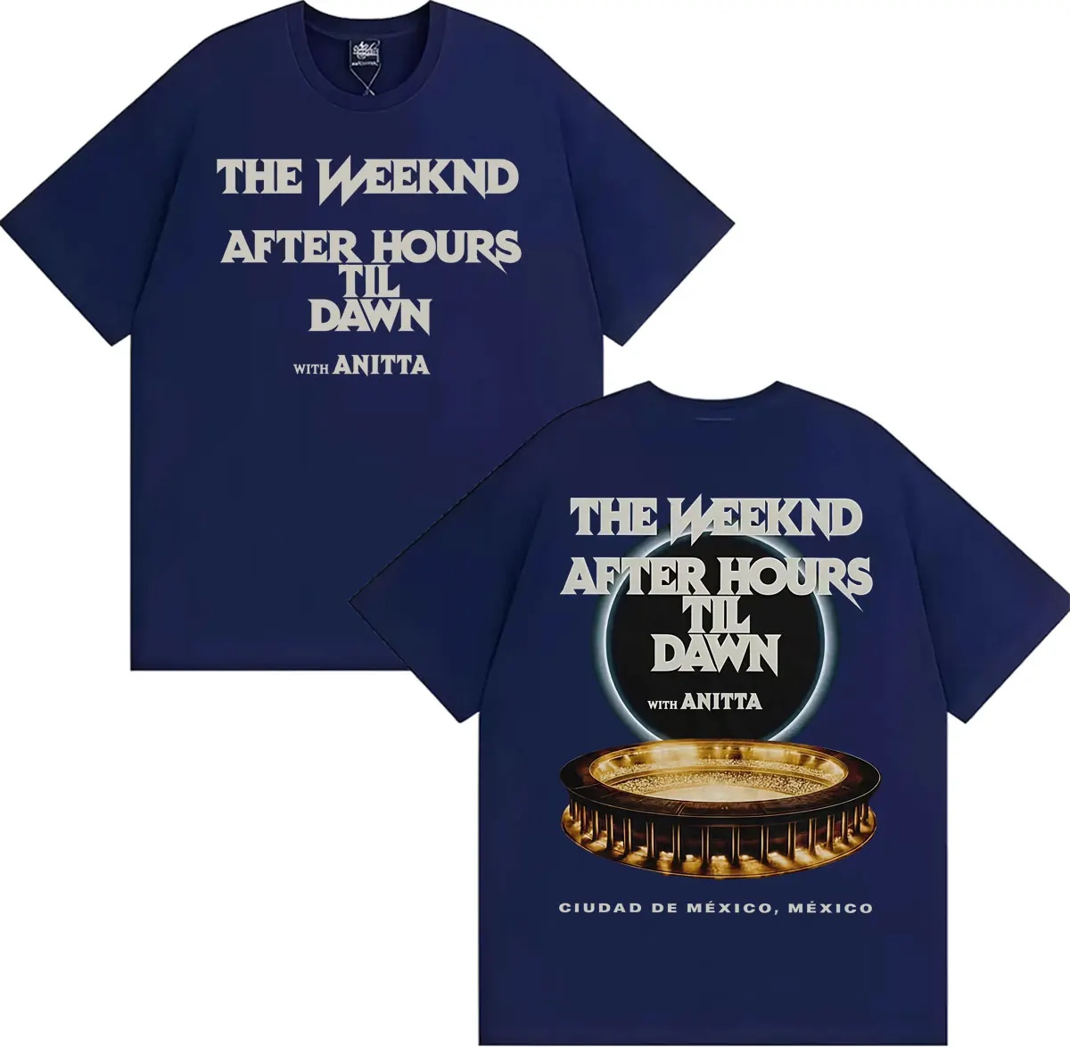 The Weeknd After Hours Til Dawn 2026 Tour T-shirts for Men Women Retro Gothic High Street T-shirt Summer Tops Oversized T Shirts