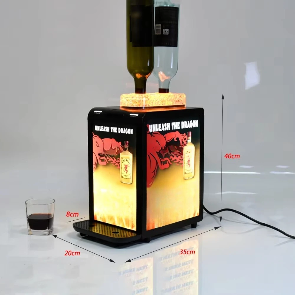 Home Bar Dispenser Built-in Wine Two Bottles of Refrigerator Dispenser Wine Cooler Refrigerator