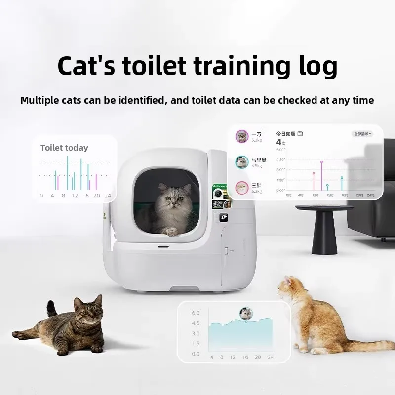 AI Automatic Packing Cat Litter Box Toilet Intelligent Electric Cleaning Supplies