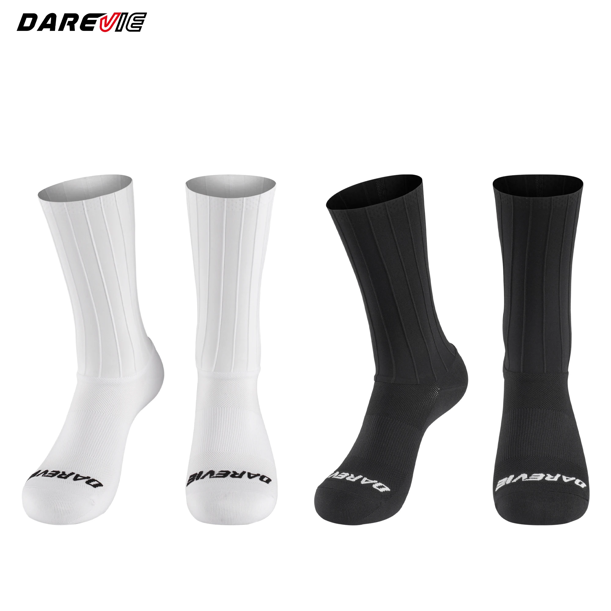 AliExpress NONE DAREVIE Man Socks Aero Reduce Resistance High Speed Men Cycling Socks Quick Dry Elastic Lightweight Moisture Wicking Men's Socks