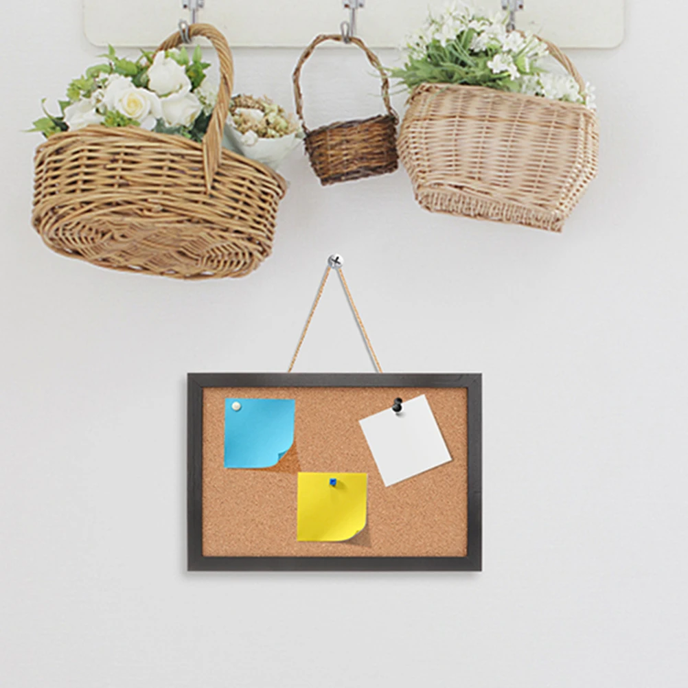 

Framed Wood Bulletin Cute Pin For Wall Decorative Memo Picture Display Office Farmhouse Style Message Board Photos Memory Board
