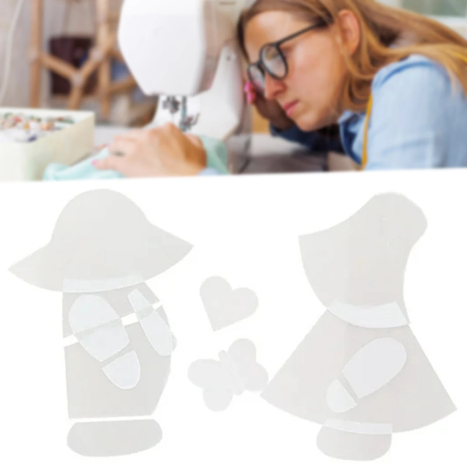 Sunbonnet Sue Overall Bill Template for Beginner Multifunctional Dressmaking DIY Kit Fun Art Template Craft Quilting Sewing Tool