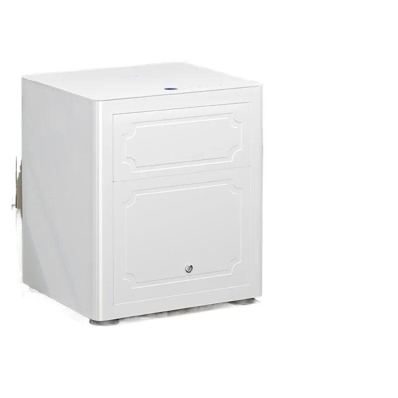 Bedside safe integrated all-steel bedroom household light luxury jewelry drawer clip double lock anti-theft smart WiF safe