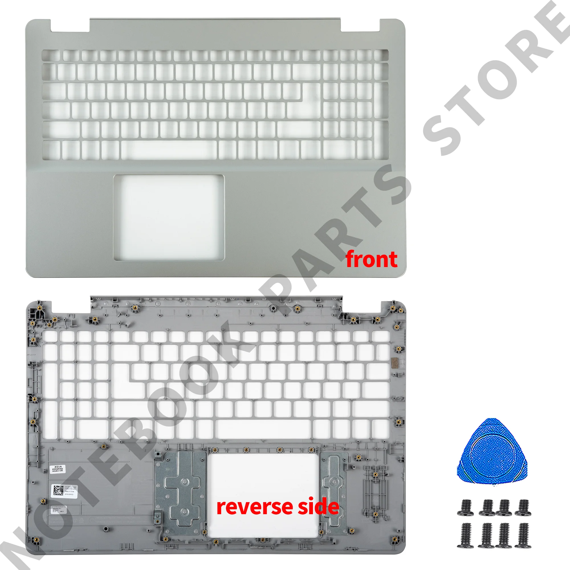 Imagem -04 - Nova Capa Traseira Lcd 0gycjr para Inspiron 15 5584 P85f Moldura Frontal 0j0myj Dobradiças Apoio para as Mãos 0dfx5j Caixa Inferior 02t6hn 0jx9nr Reparação