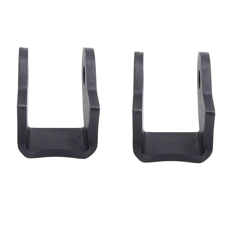 For Off-Road Trailer Shock Mounts(1 Pair) Weld On Shock Mount Bracket Kit Heavy Duty Rear Black Curved Design