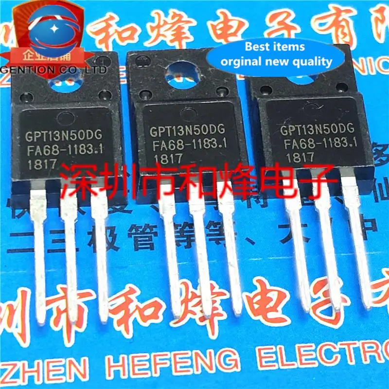 

10pcs 100% orginal new GPT13N50DG GPT13N50 MOS transistor TO-220F