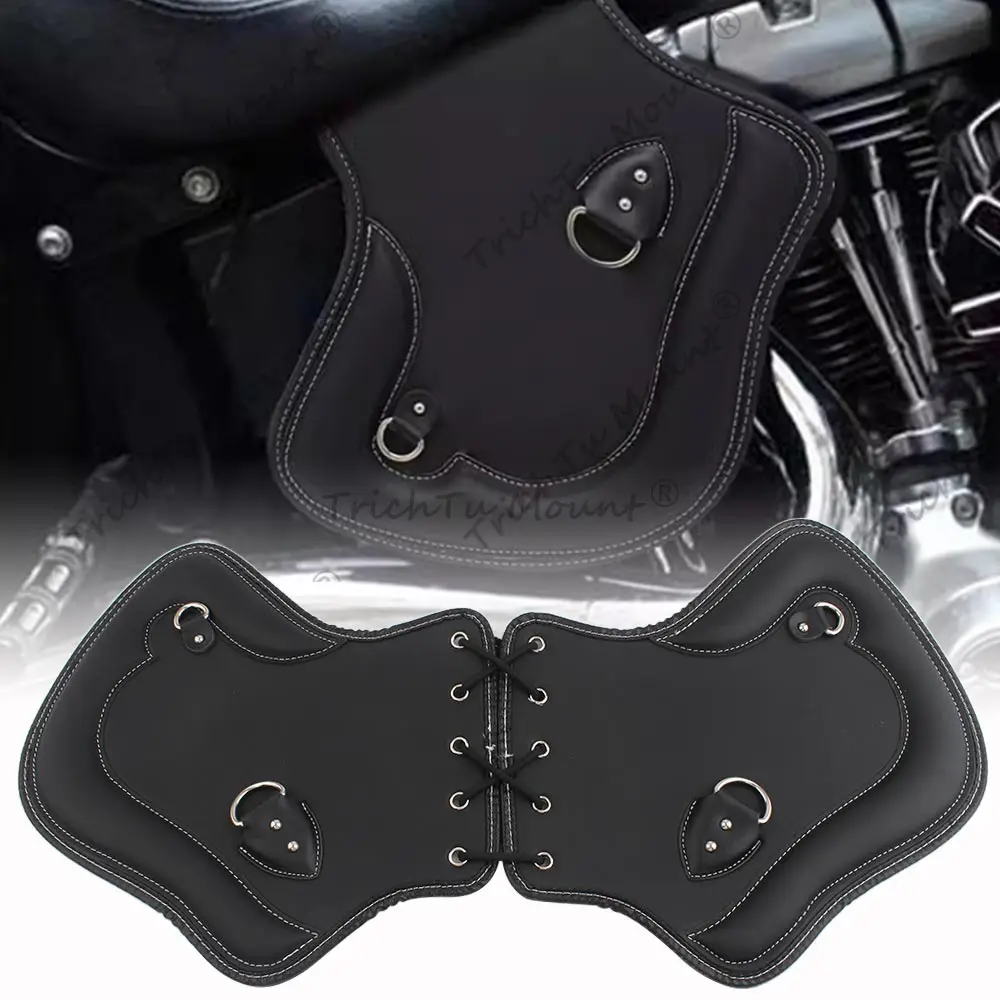 

Запчасти для мотоцикла, передние теплозащитные дефлекторы из искусственной кожи, подходят для Harley Davidson Street Glide Heritage Softail Fat Boy Tour Glide