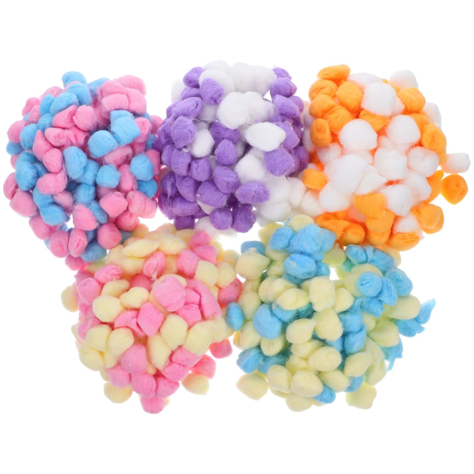 

500pcs Colored Cotton Soft Pom Poms For Diy Crafts Handmade Decorations Activities Balls Bulk Craft Supplies Rainbow Puff
