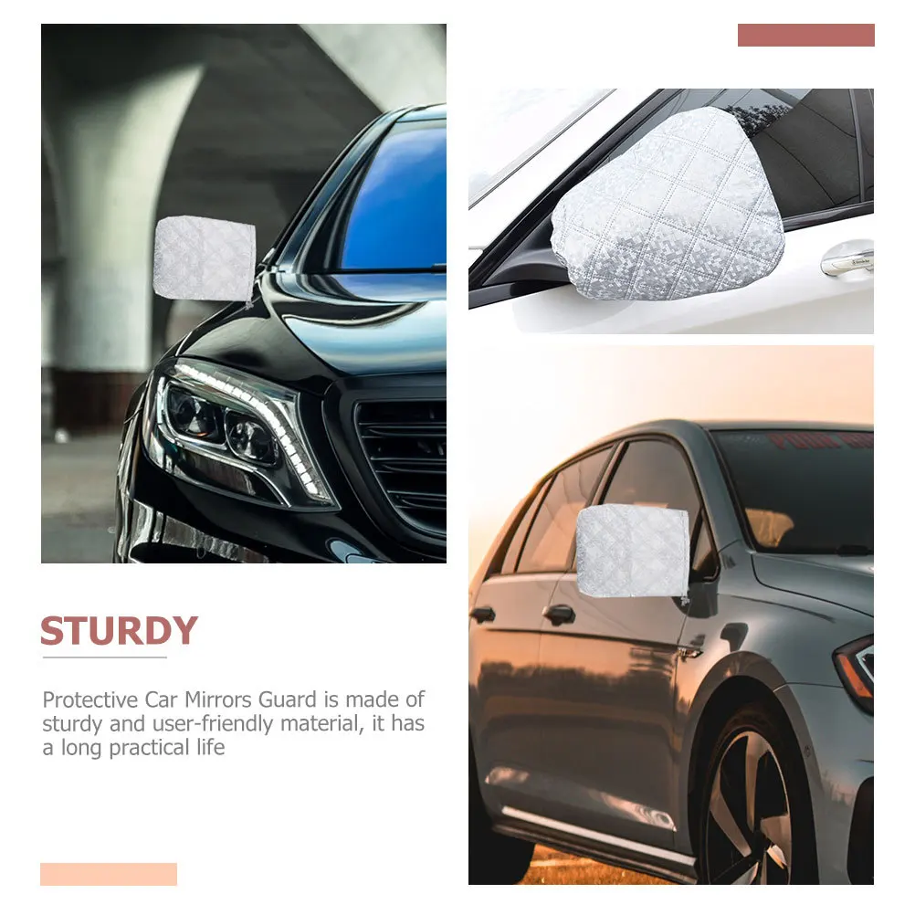 

4pcs Snowproof Car Mirror Cover Waterproof Dust Protection Rearview Mirror Guard For Outdoor Oxford Cloth Shield