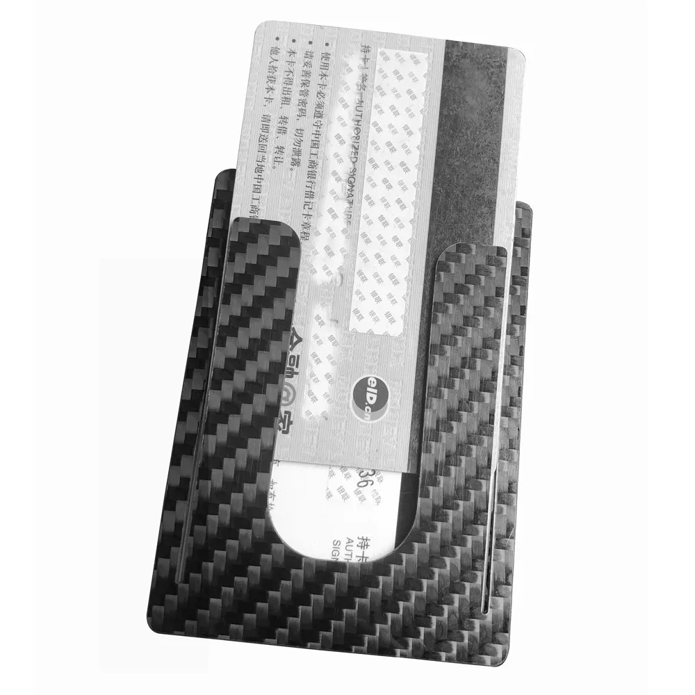 Ultra-thin carbon fiber mini Wallet RFID anti-theft credit card ID wallet