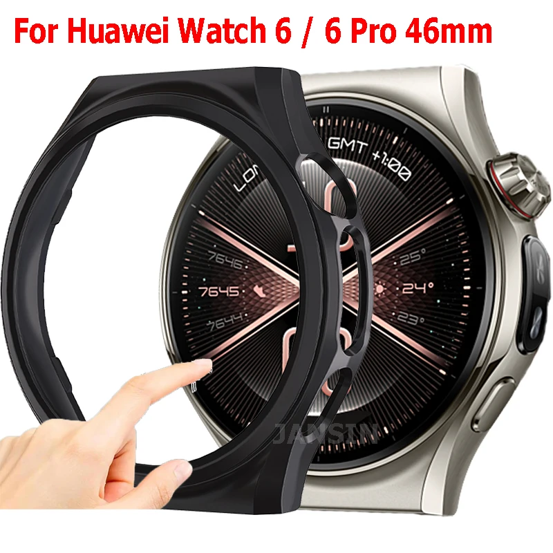 PC Hard Case for Huawei Watch 6 46mm Shockproof Bumper Shell Protective Cover for Huawei Watch 6 Pro Hollow Out Case Accessories