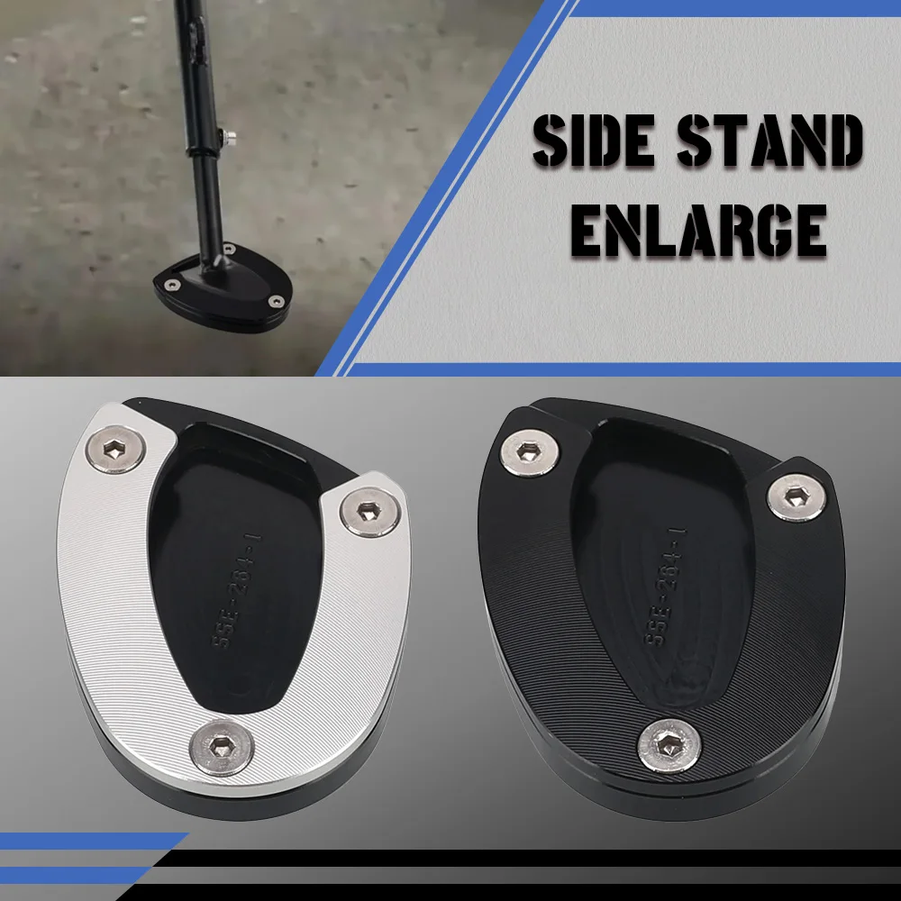 

Foot Side Stand Pad Plate Kickstand Enlarger Support Extension FOR Street Triple 765/675 RS Daytona Moto2 765 2007-2024