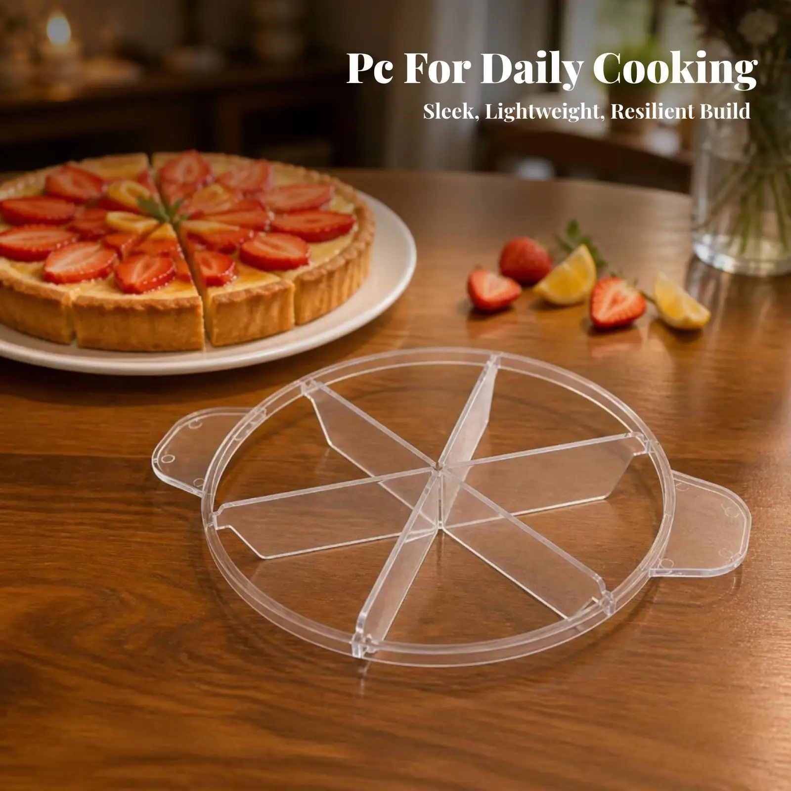 Cake Shape Divider with Center Hub and Handles for Neat Slices Baking Tool for Cakes Pies Pizza Pastry Cake Mold