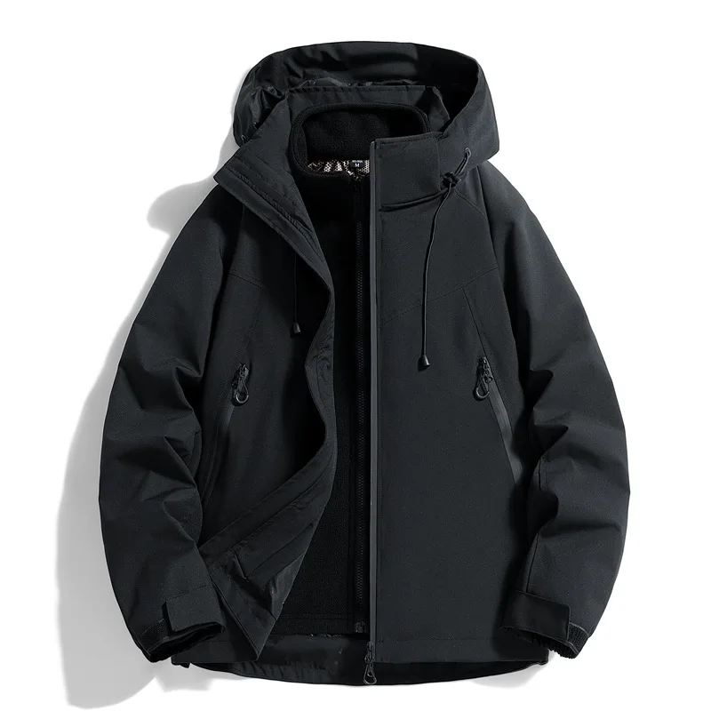 

Мужская походная куртка, легкая ветрозащитная водонепроницаемая теплая куртка из двух предметов для кемпинга и пешего туризма