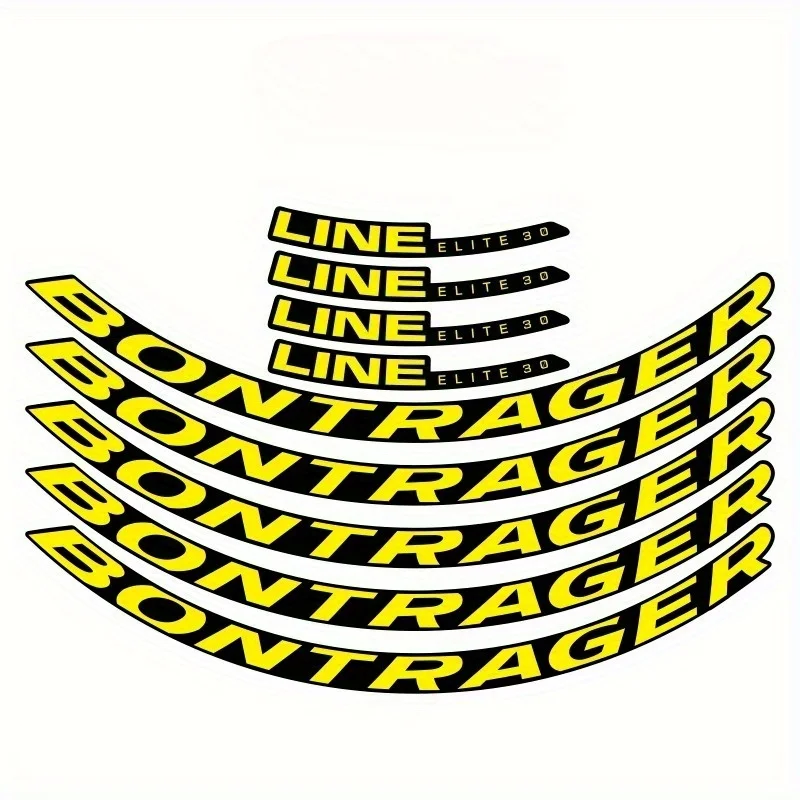 9 Adesivos 2D Planos Bontrager de Vinil para Capacete de Moto, Bicicleta de Estrada MTB e Protetor de Para-lama de Roda 27.5"