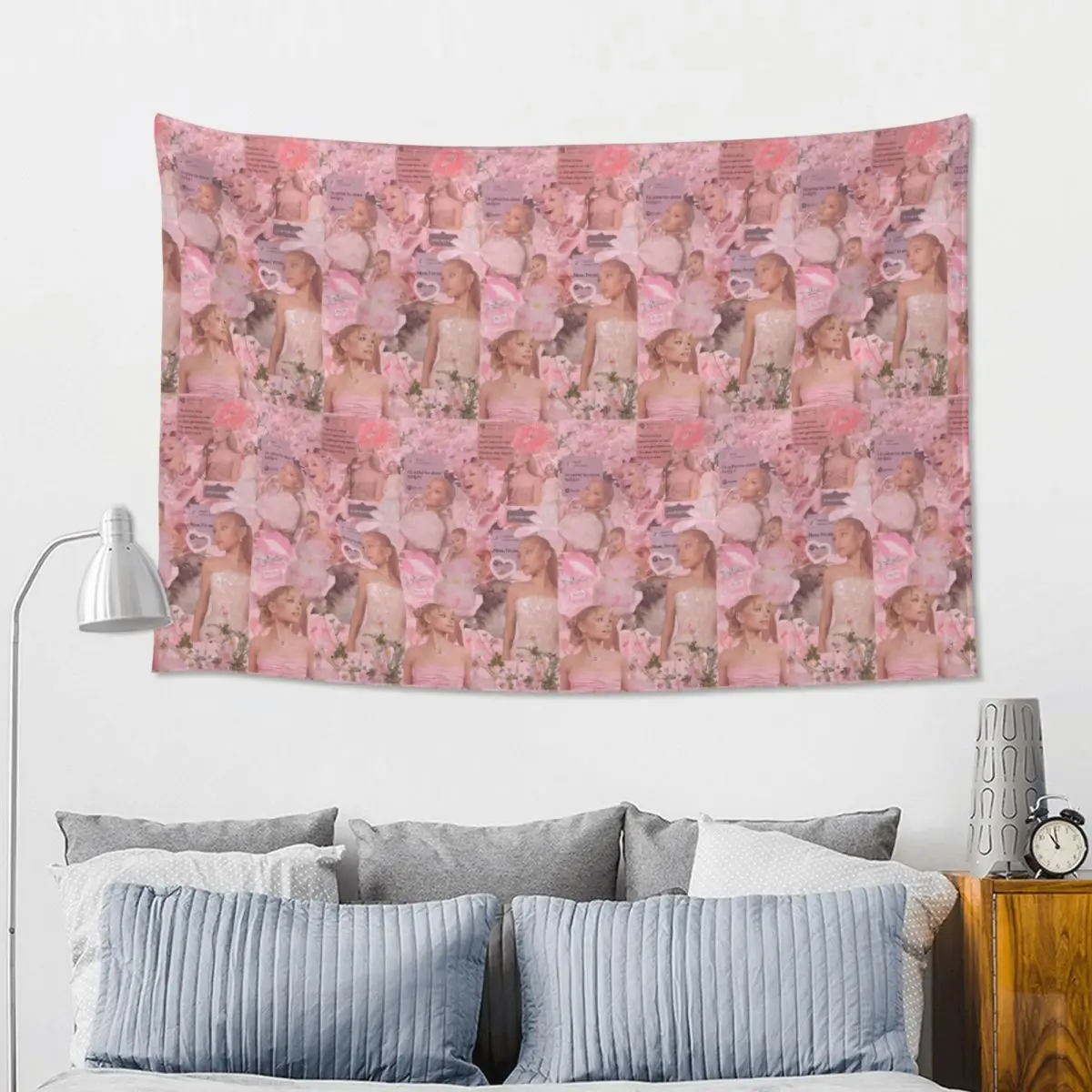 Ariana Grande Singer Tapestry Hippie Wall Hanging Aesthetic Home Decoration Tapestries for Living Room Bedroom Dorm Room