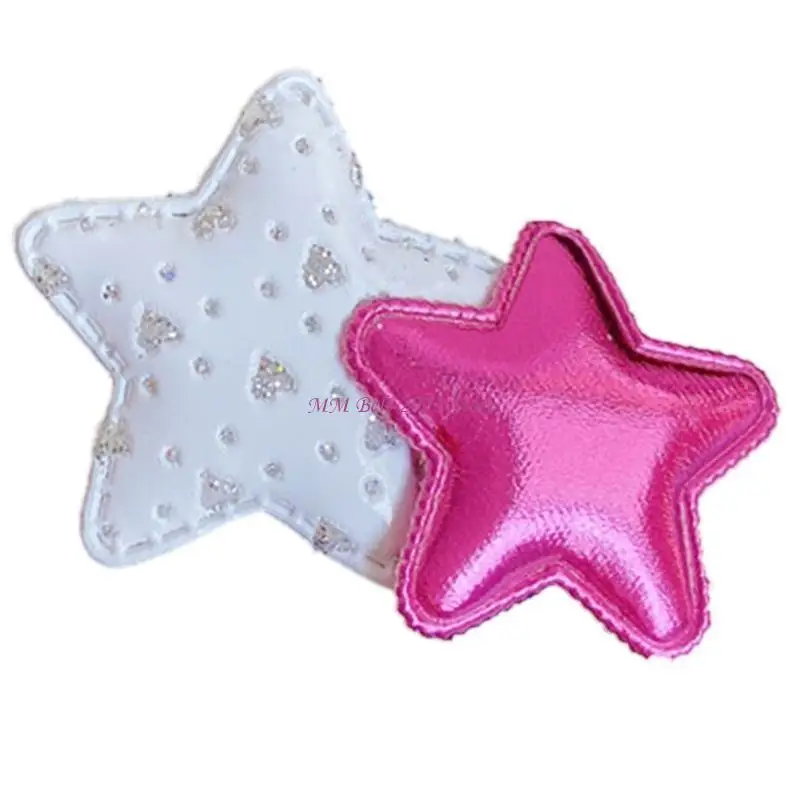 49ME البسيطة الترتر ستار Y2K على غرار القلب اليدوية لطيف دبابيس غطاء الرأس دبوس الشعر البسيطة